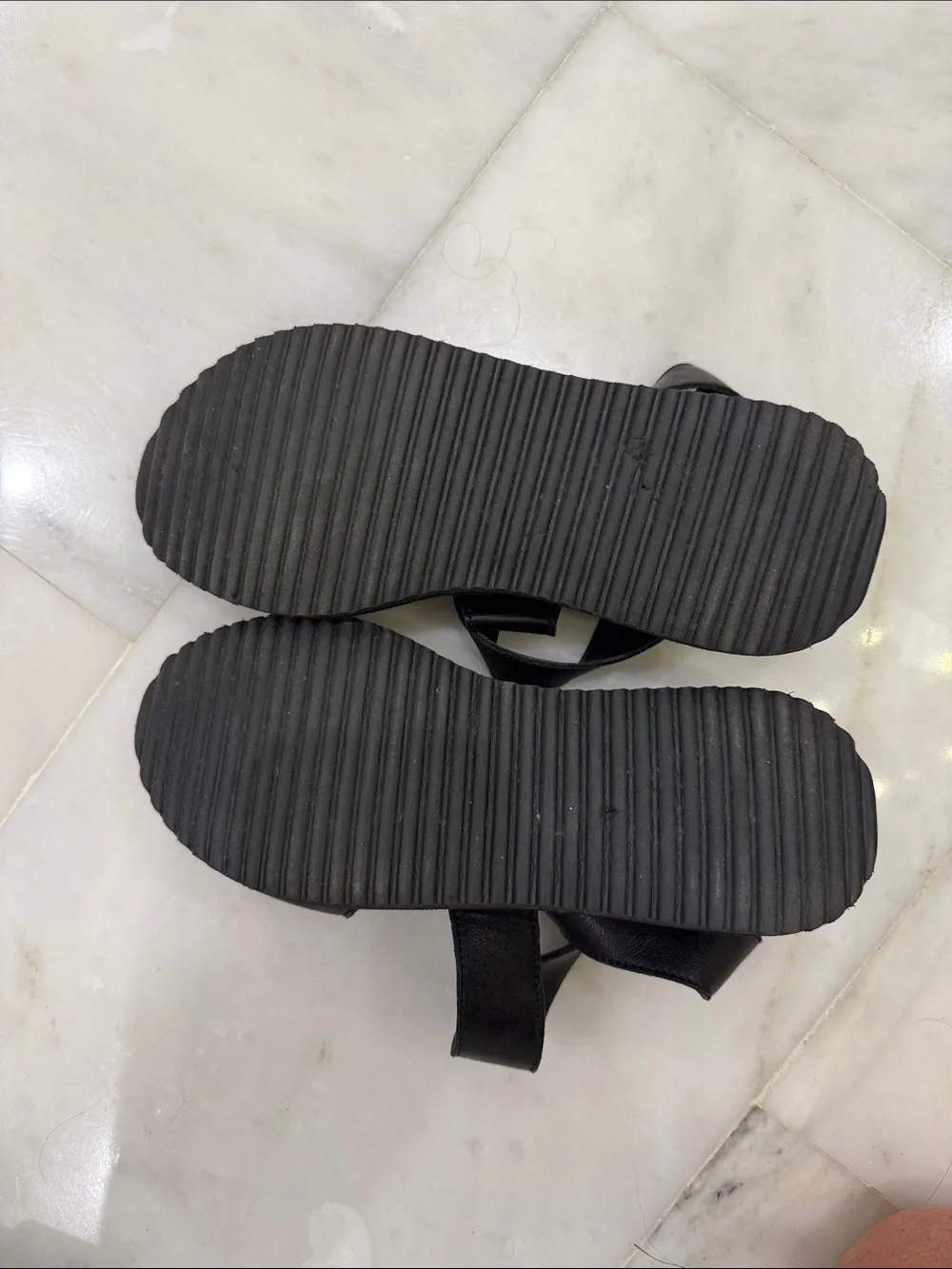 Cordani Italian Black Platform Strappy Sandals - Women